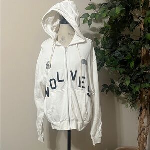 Darc Sport White Zip Up Sweater